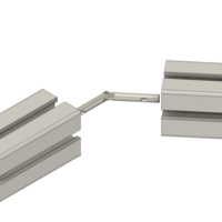 41-220-0 MODULAR SOLUTIONS PROFILE FASTNER<br>MITER CONNECTOR - END MOUNT DRILLING REQUIRED